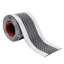 Load image into Gallery viewer, Universal Electroplate Carbon Fibre Car Door Threshold Decoration Strip Decorative Sticker, Size : 7CM x 2M, 7CM x 2M (Silver), 7CM x 2M (Gold), 7CM x 2M (Red)
