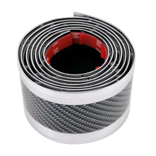 Load image into Gallery viewer, Universal Electroplate Carbon Fibre Car Door Threshold Decoration Strip Decorative Sticker, Size : 7CM x 2M, 7CM x 2M (Silver), 7CM x 2M (Gold), 7CM x 2M (Red)