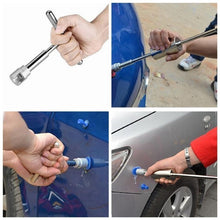 Load image into Gallery viewer, 19 in 1 Auto Repair Body Tool Kit Paintless Dent Repair Hail Removal Silver T Bar Slide Hammer Dent Repair Tool Kit, 19 PCS Silver T Bar