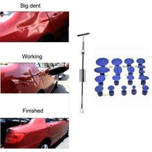 Load image into Gallery viewer, 19 in 1 Auto Repair Body Tool Kit Paintless Dent Repair Hail Removal Silver T Bar Slide Hammer Dent Repair Tool Kit, 19 PCS Silver T Bar