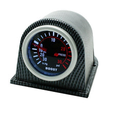 Load image into Gallery viewer, 52mm 12V Universal Car Modified LED White Light Turbo Boost Gauge, White Light