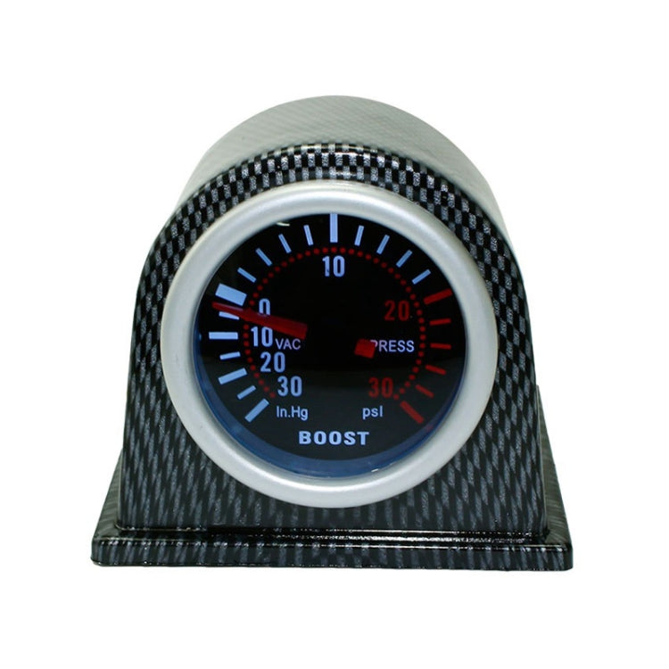 52mm 12V Universal Car Modified LED White Light Turbo Boost Gauge, White Light