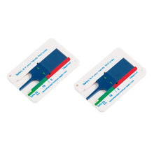 Load image into Gallery viewer, 2pcs 0-20mm Plastic Tread Plan Refinding Rounds Refinding Outcome Exists Tread Tablets Plastic Tire Tread Depth Gauge, Plastic Tire Tread Depth Gauge, Plastic Tire Tread Depth Gauge(Blue)