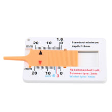 Load image into Gallery viewer, 2pcs 0-20mm Plastic Tread Plan Refinding Rounds Refinding Outcome Exists Tread Tablets Plastic Tire Tread Depth Gauge, Plastic Tire Tread Depth Gauge, Plastic Tire Tread Depth Gauge(Blue)