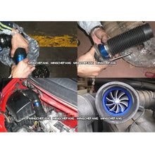 Load image into Gallery viewer, Car Stainless Universal Supercharger F1-Z Single Side Turbine Air Intake Fuel Saver Turbo Turboing Charger Fan Set kit, Single Side
