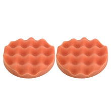 Load image into Gallery viewer, 2 PCS Car Wax Sponge Round and Wavy Shape Sponge High-density Waxing Sponge，Size:15 x 15cm, 15 x 15cm