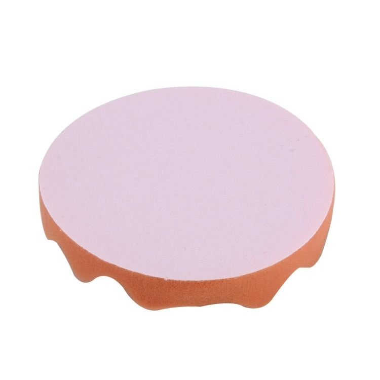 2 PCS Car Wax Sponge Round and Wavy Shape Sponge High-density Waxing Sponge，Size:15 x 15cm, 15 x 15cm