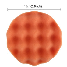 Load image into Gallery viewer, 2 PCS Car Wax Sponge Round and Wavy Shape Sponge High-density Waxing Sponge，Size:15 x 15cm, 15 x 15cm