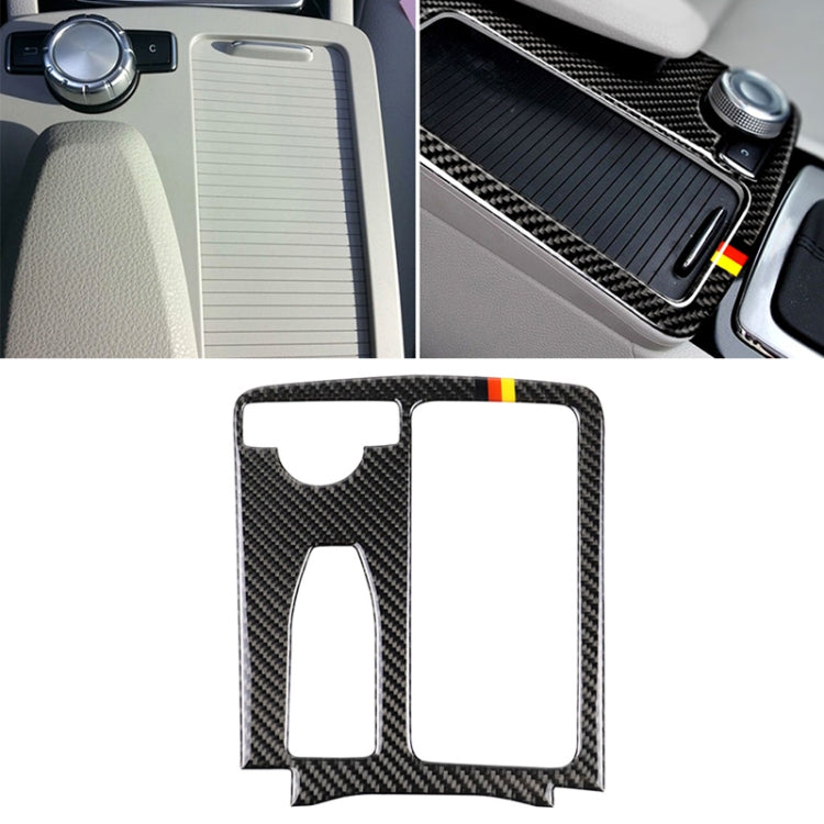 Car German Flag Carbon Fiber Left Drive Gear Position Panel Decorative Sticker for Mercedes-Benz W204 2007-2013 / W212 2010-2012 , Left Drive Gear Position (German Flag)