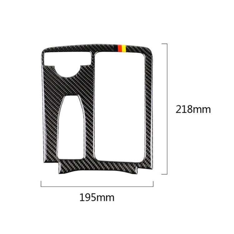 Car German Flag Carbon Fiber Left Drive Gear Position Panel Decorative Sticker for Mercedes-Benz W204 2007-2013 / W212 2010-2012 , Left Drive Gear Position (German Flag)