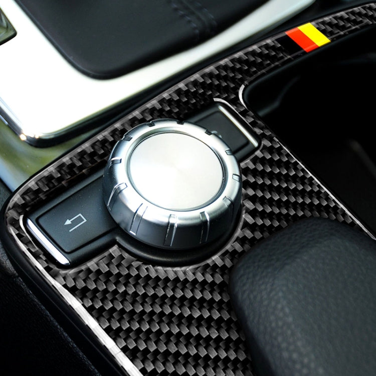 Car German Flag Carbon Fiber Left Drive Gear Position Panel Decorative Sticker for Mercedes-Benz W204 2007-2013 / W212 2010-2012 , Left Drive Gear Position (German Flag)