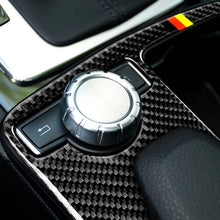 Load image into Gallery viewer, Car German Flag Carbon Fiber Left Drive Gear Position Panel Decorative Sticker for Mercedes-Benz W204 2007-2013 / W212 2010-2012 , Left Drive Gear Position (German Flag)