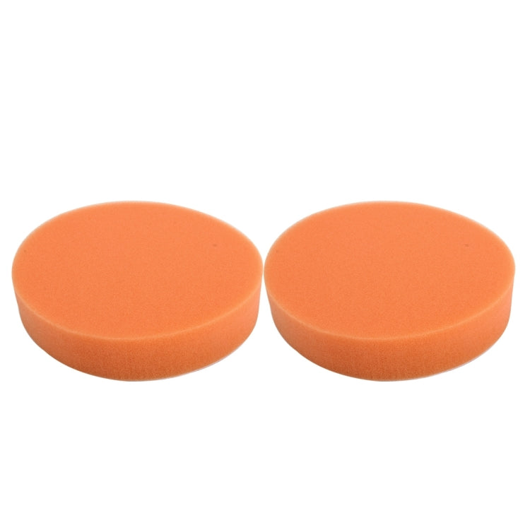 2 PCS Car Wax Sponge Round Shape Sponge High-density Waxing Sponge，Size:12.5 x 12.5cm, 12.5 x 12.5cm