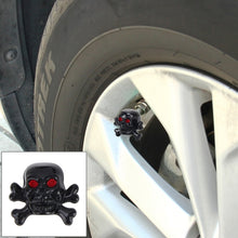 Load image into Gallery viewer, 4 PCS Universal Skull Shape Gas Cap Mouthpiece Cover Gas Cap Tire Cap Car Motor Bicycle Tire Valve Caps, Skull Shape