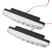 Load image into Gallery viewer, 1 Pair DC9-16V 2W 120LM 7000K 8 SMD-5050-LEDs Circular Car DRL&amp;Turn Light, 2W 120LM 7000K