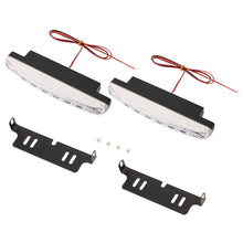 Load image into Gallery viewer, 1 Pair DC9-16V 2W 120LM 7000K 8 SMD-5050-LEDs Circular Car DRL&amp;Turn Light, 2W 120LM 7000K