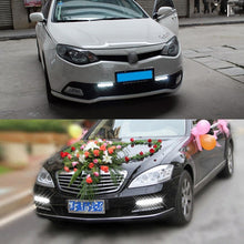 Load image into Gallery viewer, 1 Pair DC9-16V 2W 120LM 7000K 8 SMD-5050-LEDs Circular Car DRL&amp;Turn Light, 2W 120LM 7000K