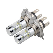 Load image into Gallery viewer, 2 PCS H4 60W 1200 LM 6000K Car Fog Lights with 12 CREE XB-D LED Lamps, DC 12V, H4