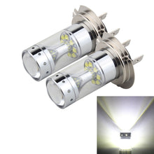Load image into Gallery viewer, 2 PCS H7 60W 1200 LM 6000K Car Fog Lights with 12 CREE XB-D LED Lamps, DC 12V, H7
