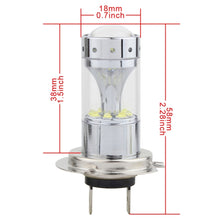 Load image into Gallery viewer, 2 PCS H7 60W 1200 LM 6000K Car Fog Lights with 12 CREE XB-D LED Lamps, DC 12V, H7