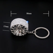 Load image into Gallery viewer, Portable Car Diamond Key Chain Key Rings