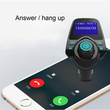 Load image into Gallery viewer, T11 Bluetooth FM Transmitter Car MP3 Player with LED Display, Support Double USB Charge &amp; Handsfree &amp; TF Card &amp; U Disk Music Play Function, T11