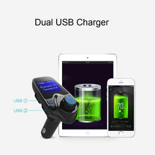 Load image into Gallery viewer, T11 Bluetooth FM Transmitter Car MP3 Player with LED Display, Support Double USB Charge &amp; Handsfree &amp; TF Card &amp; U Disk Music Play Function, T11