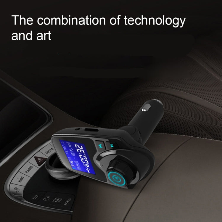 T11 Bluetooth FM Transmitter Car MP3 Player with LED Display, Support Double USB Charge & Handsfree & TF Card & U Disk Music Play Function, T11
