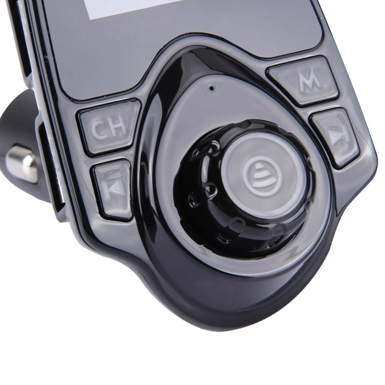 T11 Bluetooth FM Transmitter Car MP3 Player with LED Display, Support Double USB Charge & Handsfree & TF Card & U Disk Music Play Function, T11
