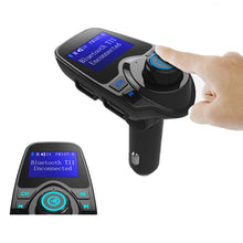 Load image into Gallery viewer, T11 Bluetooth FM Transmitter Car MP3 Player with LED Display, Support Double USB Charge &amp; Handsfree &amp; TF Card &amp; U Disk Music Play Function, T11