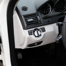 Load image into Gallery viewer, Car Carbon Fiber Air Outlet Ring + Intermediate Air Outlet + Side Air Outlet Panel Decorative Sticker for Mercedes-Benz W204 2007-2010, Air Outlet