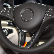 Load image into Gallery viewer, Car German Flag Carbon Fiber Steering Wheel Decorative Sticker for Mercedes-Benz, Steering Wheel (German Flag A)