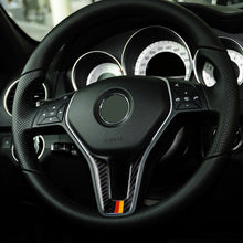Load image into Gallery viewer, Car German Flag Carbon Fiber Steering Wheel Decorative Sticker for Mercedes-Benz, Steering Wheel (German Flag)
