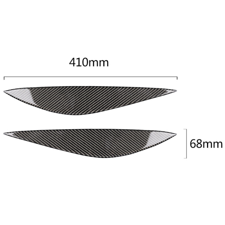 Car Carbon Fiber Light Eyebrow for Mercedes-Benz W204 Pre-Facelift 2008-2011, For Mercedes-Benz W204