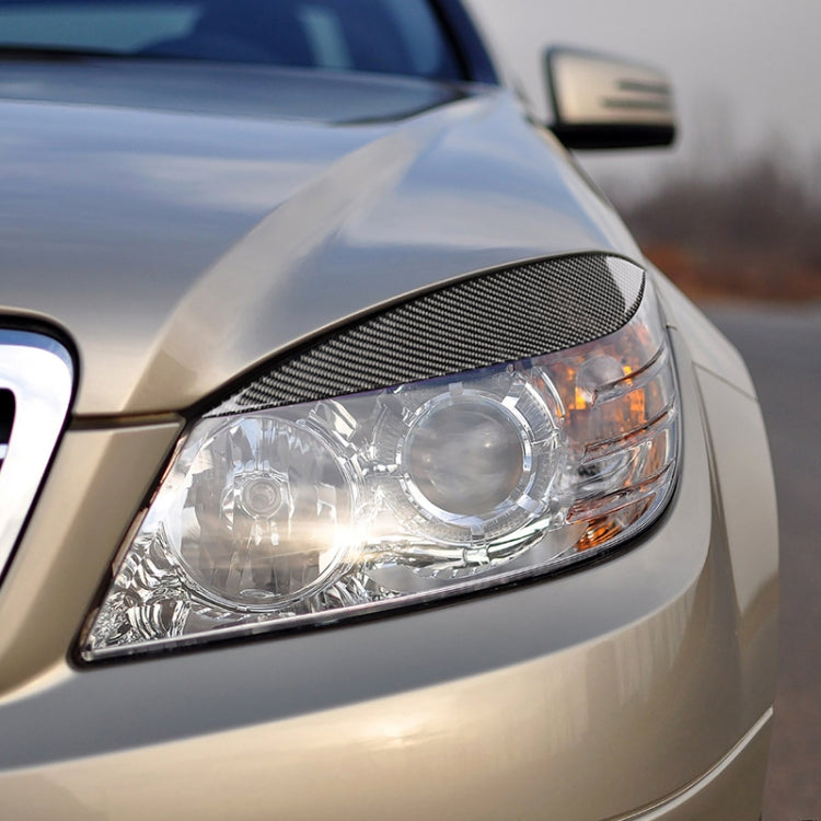 Car Carbon Fiber Light Eyebrow for Mercedes-Benz W204 Pre-Facelift 2008-2011, For Mercedes-Benz W204