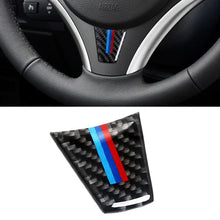 Load image into Gallery viewer, Car Carbon Fiber Steering Wheel Decorative Sticker for BMW E90 / E92, Steering Wheel Decorative Sticker B