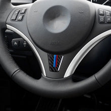 Load image into Gallery viewer, Car Carbon Fiber Steering Wheel Decorative Sticker for BMW E90 / E92, Steering Wheel Decorative Sticker B