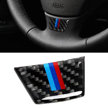 Load image into Gallery viewer, Car Carbon Fiber Steering Wheel Decorative Sticker for BMW E90 / E92, Steering Wheel Decorative Sticker A