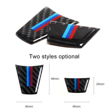 Load image into Gallery viewer, Car Carbon Fiber Steering Wheel Decorative Sticker for BMW E90 / E92, Steering Wheel Decorative Sticker A