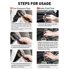 Load image into Gallery viewer, Car 2 in 1 Diagnostic Tool Brake Fluid Liquid Tire Pressure Tester, 2 in 1 Diagnostic Tool