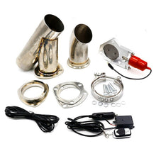 Load image into Gallery viewer, Stainless Steel Car Remote Control Electric Exhaust Valve Pipe Set, Size: 3 inch, YC100414