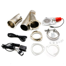 Load image into Gallery viewer, Stainless Steel Car Remote Control Electric Exhaust Valve Pipe Set, Size: 3 inch, YC100414