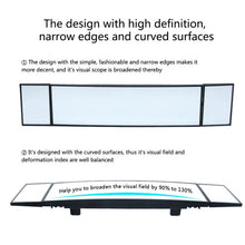 Load image into Gallery viewer, SHUNWEI Large Car Three-Fold Curve Surface Rear View Mirror Reverse Wide Angle Adjustable Angle Auxiliary Blind Area Retroreflector Reversing Wide-angle Lens, SD-2411