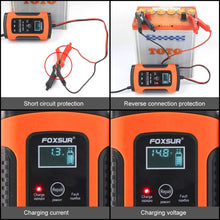 Load image into Gallery viewer, 12V 6A Intelligent Universal Battery Charger for Car Motorcycle, Length: 55cm, UK Plug, UK Plug (Red), UK Plug (Yellow)