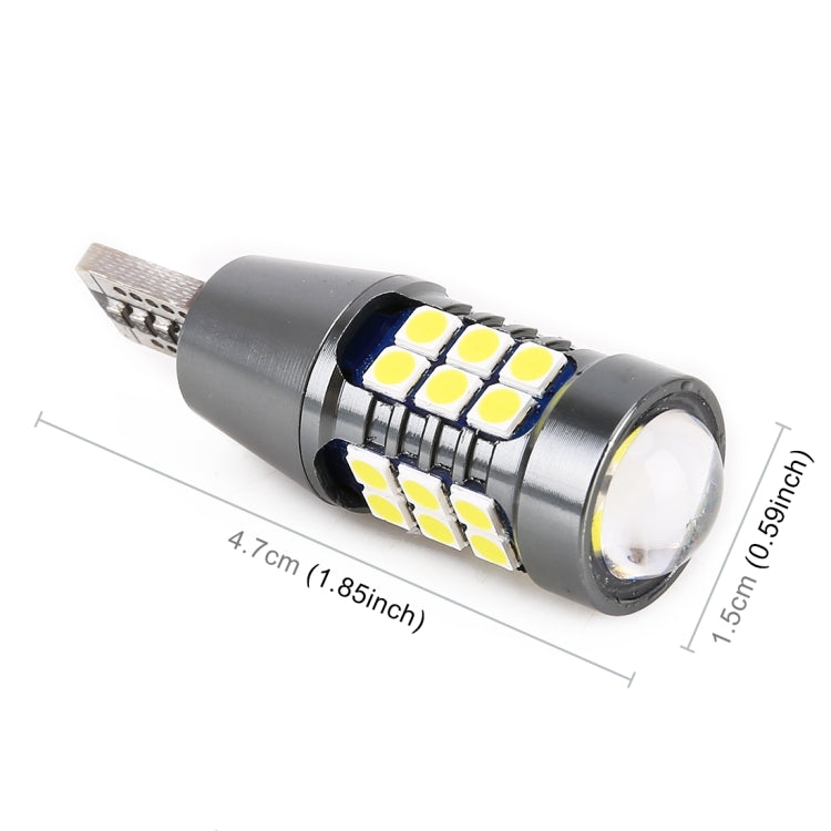 2 PCS T15 DC9-16V / 7.5W / 6000K / 600LM Car Auto Reversing Lights 27LEDs SMD-3030 Lamps, T15 DC9-16V / 7.5W