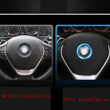 Load image into Gallery viewer, Aluminium Alloy Steering Wheel Decoration Ring Cover Sticker for BMW