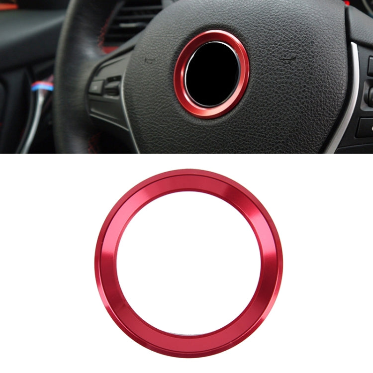 Aluminium Alloy Steering Wheel Decoration Ring Cover Sticker for BMW