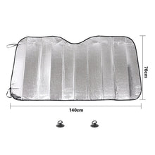 Load image into Gallery viewer, General Purpose Epe Car Sun Visor Before The File, Size: 140cm x 70cm, 140 x 70cm (Silver)