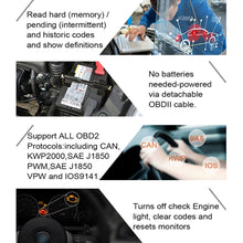 Load image into Gallery viewer, AUTOPHIX OM123 Car Portable OBD2 Scanner Car Diagnostic Tool OBD 2 Automotive Scanner EOBD Code Reader, OM123, OM123 (Orange)
