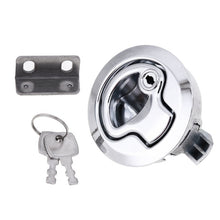 Load image into Gallery viewer, RV / Yacht / Washroom Door Catch Latch Release Cupboard Door Stop Drawer Cabinet Locker, with Key, Washroom Door Catch Latch (Silver), Washroom Door Catch Latch (Black)